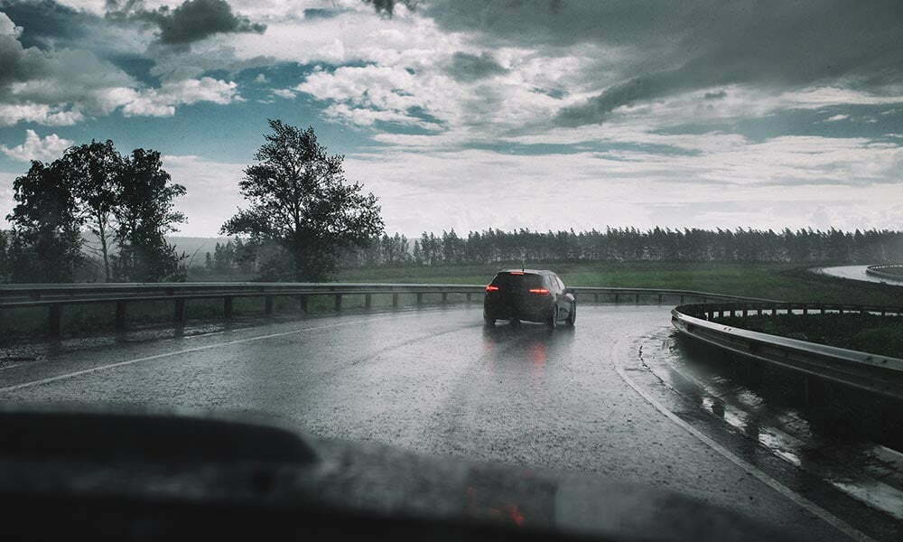 رانندگی در بارش باران